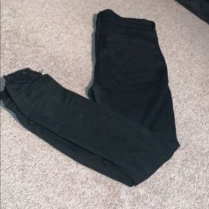 Black ripped jeans